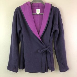 Title Nine M Medium Purple Cardigan